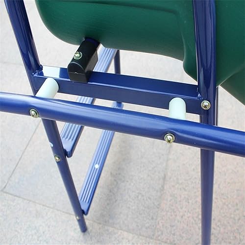 Miniatura 4 de Juego de columpio de metal resistente con marco en A con tobogán, 2 asientos resistentes a la intemperie, fácil montaje, perfecto para niños de 3 a