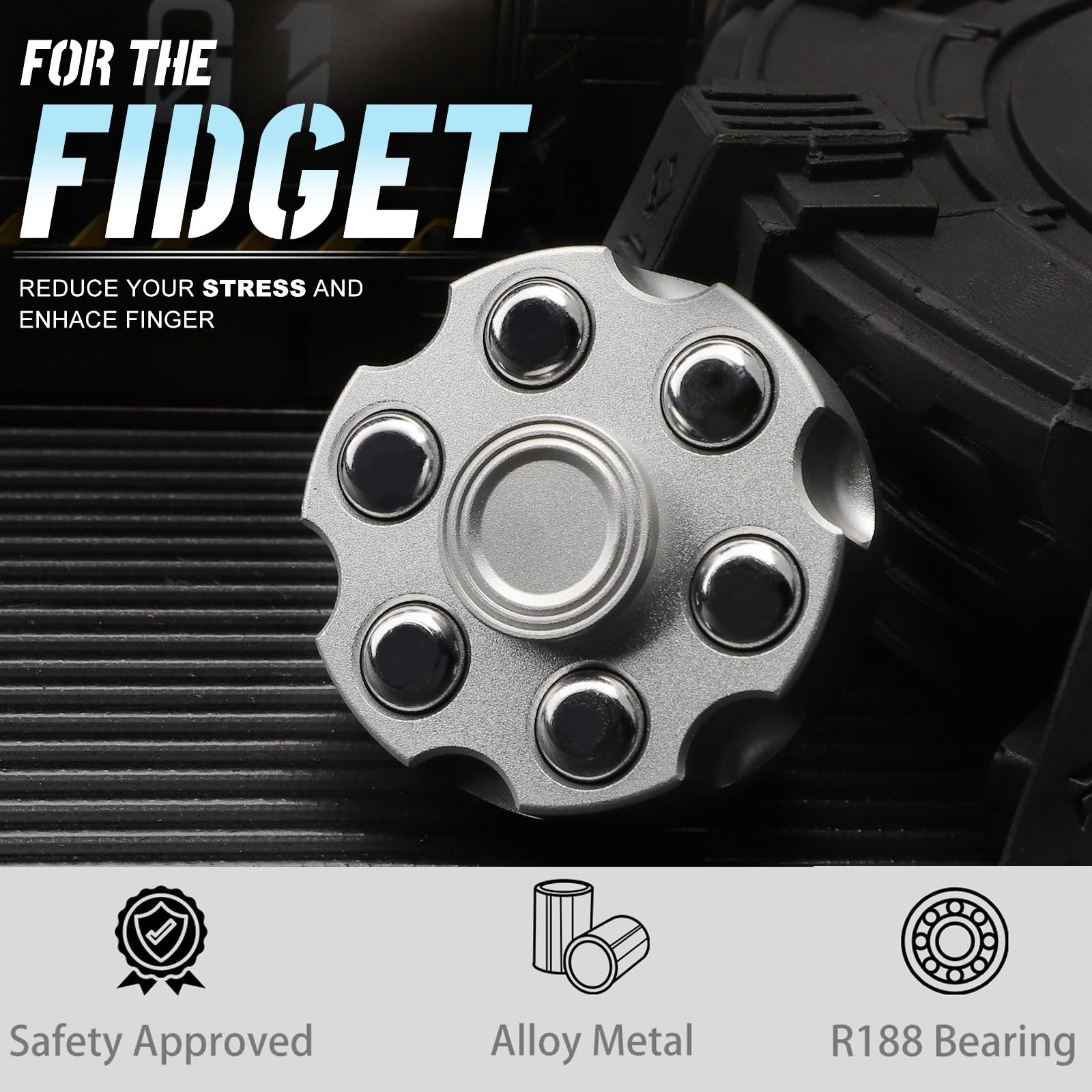 Juguetes giratorios de aleación genial de metal para niños y adultos, cadena de bloque de cubo para la ansiedad, pequeño dispositivo sensorial, juguete de mano para dedos, regalo para hombres, juguete 3