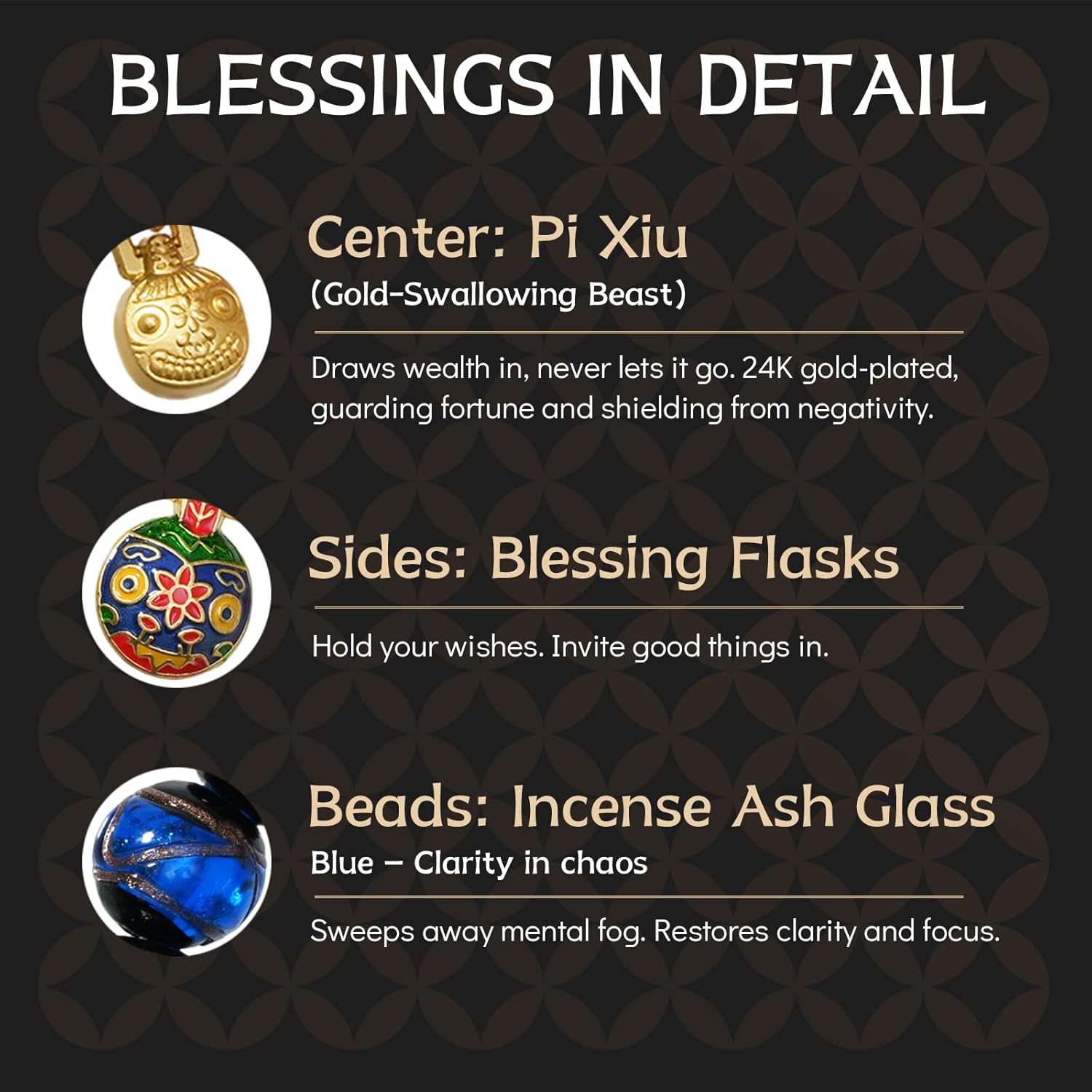 Feng Shui Pi Xiu Bracelet for Wealth & Protection – 24K Gold-Plated Guardian Beast, Golden Sheen Obsidian, Talisman Gold Beads & Samantabhadra Blessing Bead
