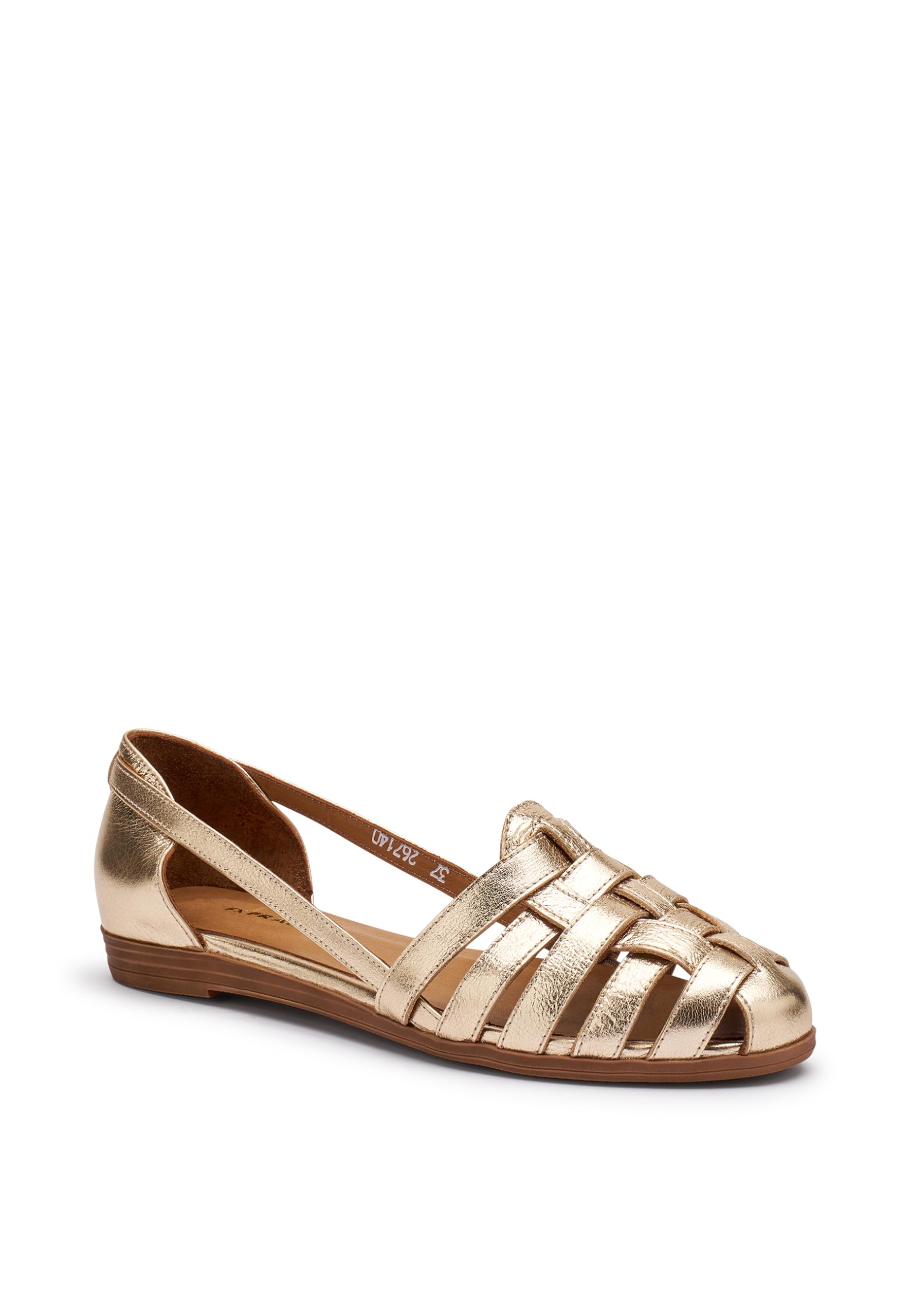 Frau - Ballerina ragnetto in Pelle Laminata