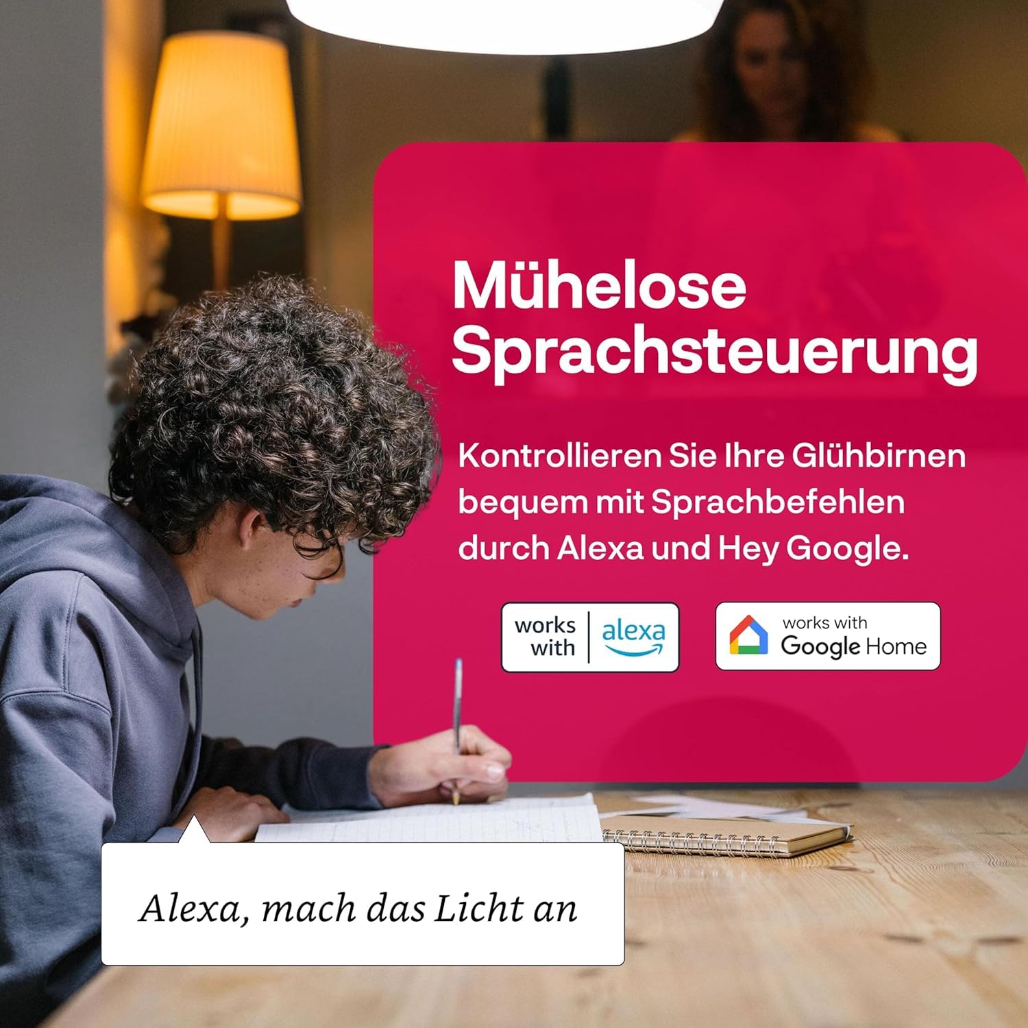 innr Zigbee E27 Smart Lampe, funktioniert mit Alexa und Hue* (Bridge erforderlich), LED Filament Glühbirne, Warmweiß, Dimmbar, Smart Home, 550lm, 4 Stück