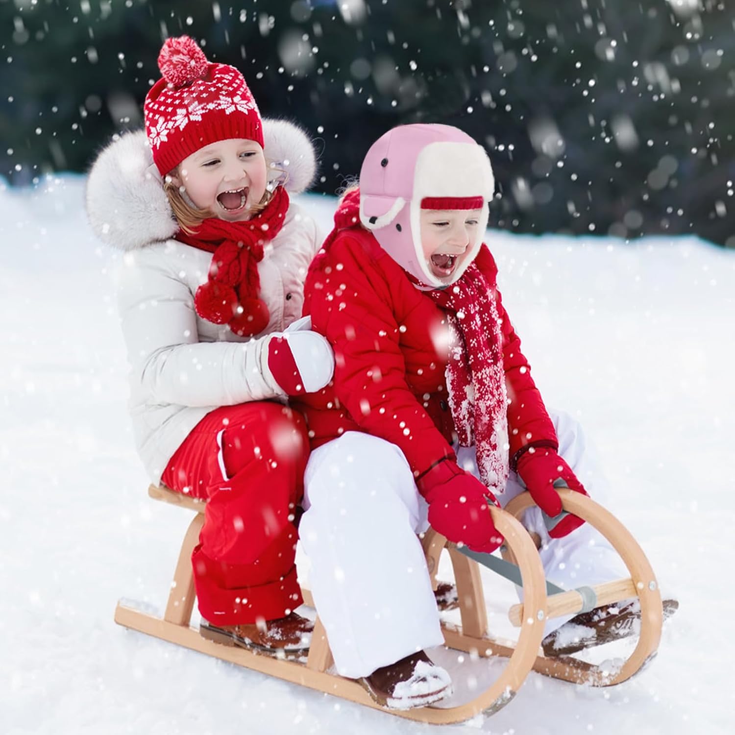 Boys Girls Winter Trapper Hat Outdoor Windproof Warm Hat Kids Fleece Lined Ski Cap with Earflap 3T-8T - Image 6