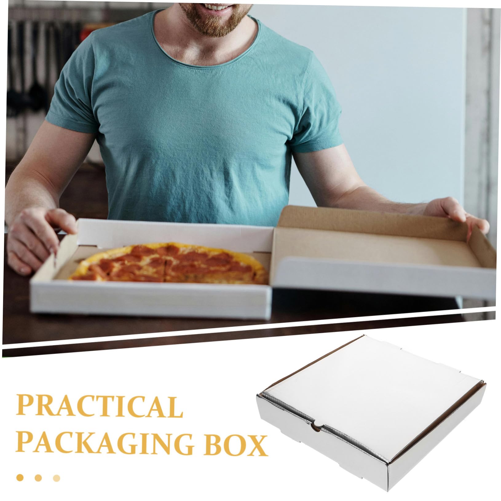 KICHOUSE Thicken Pizza Wrapping Boxes Container for Catering Pizza Store Supplies