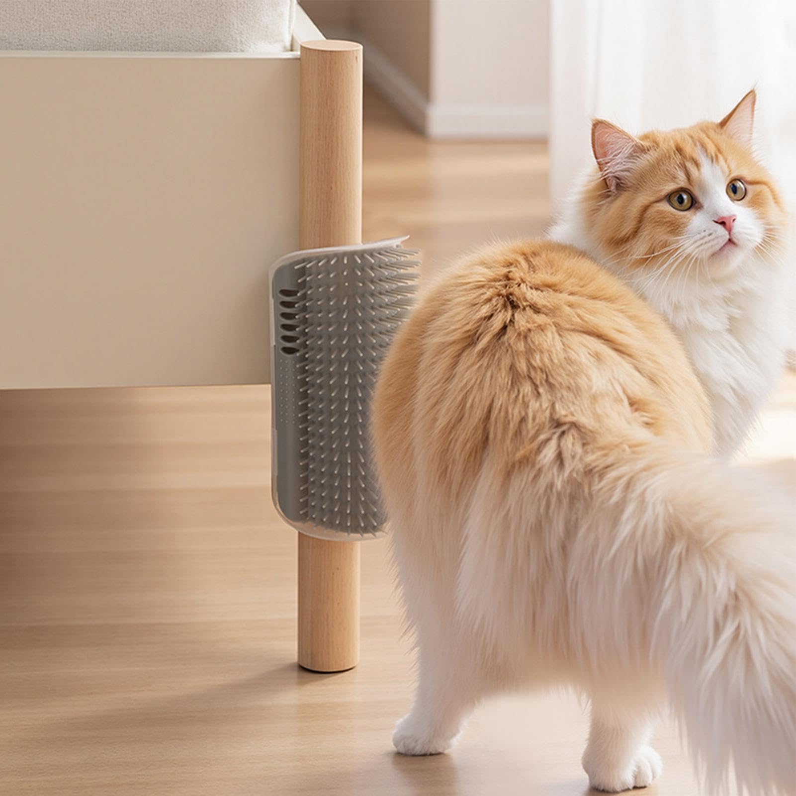 Entfilzungsbürste für Hunde Wandmontiert Selbstreinigend | Katzenbürste mit automatischer Reinigung für kleine mittelgroße und große Hunde sowie Katzenwelpen zu Hause drinnen draußen