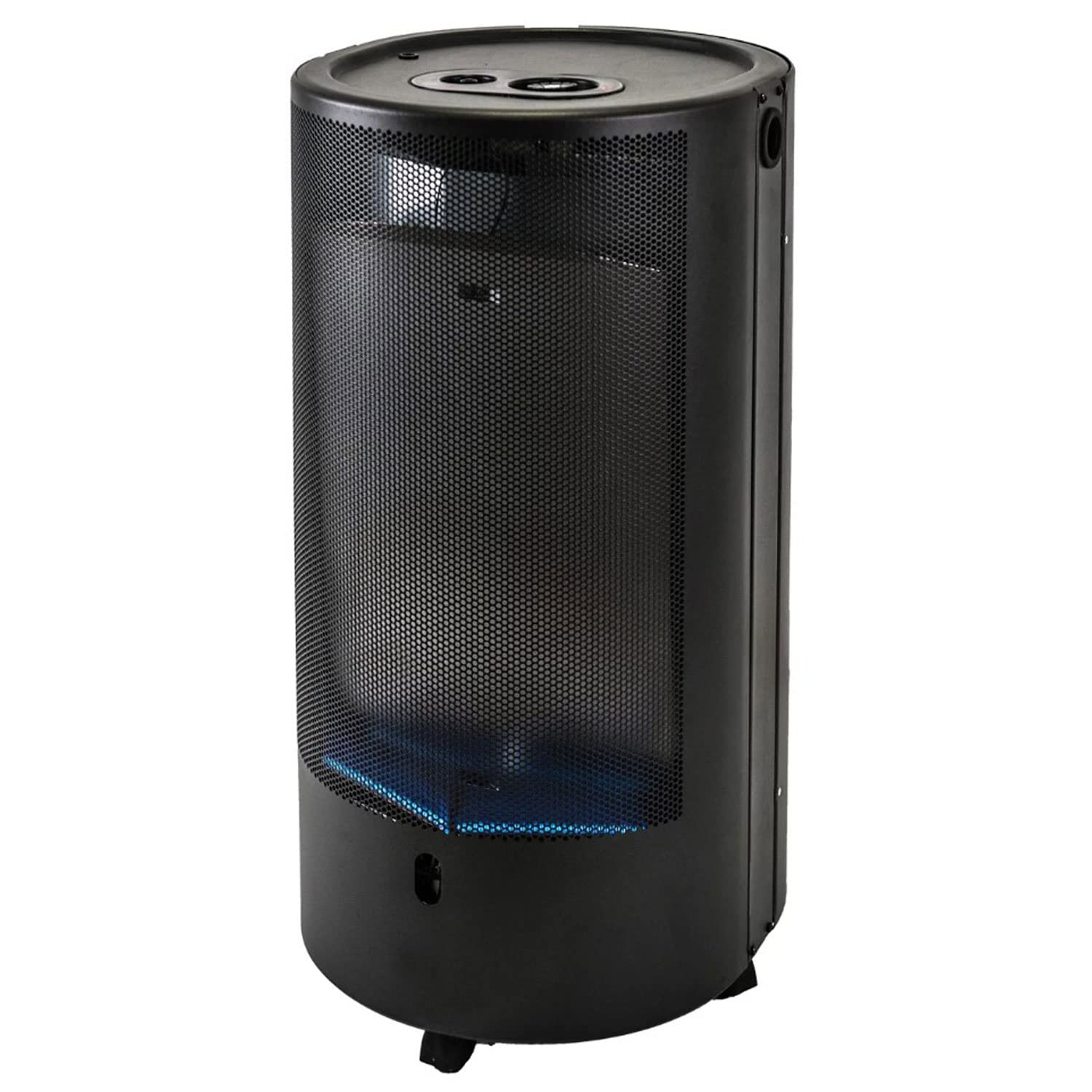Marvin Stufa A Gas Gpl Portatile Vano Porta Bombola Potenza 4.2 Kw Riscaldante 5 Ruote con Accensione Piezo Elettrica Dispositivo di Sicurezza e Controllo Fiamma e Livello Ossigeno (Nero)