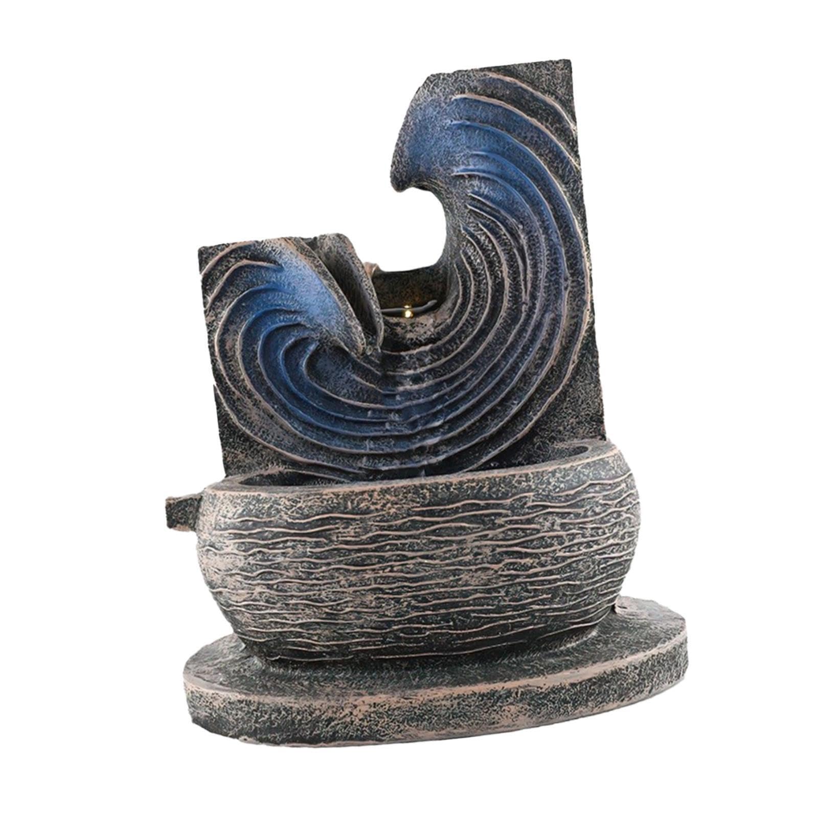Zambuph Light Sophisticated Indoor Tabletop Waterflow Waterfall With Way To Elevate Beauty Of Office Living Room Decor Feng Shui Meditation Desktop Waterflow