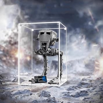 Transparent Acrylic Display Case for Lego 75417 Walking Machine Model, Clear Box, Storage Box, Dustproof Box Model not Included Transparent