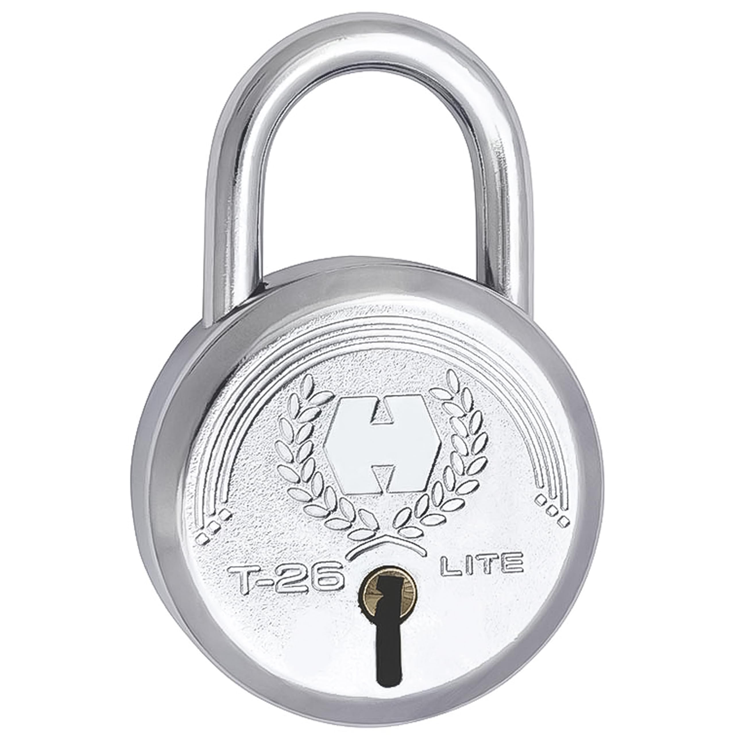 Harrison Padlocks/Round Padlock 40mm 6 Lever with 3 Keys T-26LITE-0532 Pack of 1/ Mild Steel Material/Bright Chrome Polished Finish/Door Lock, Shutter Lock, Godown Lock, gate Lock (B0CVB6R7YF) Amazon Price History, Amazon Price Tracker