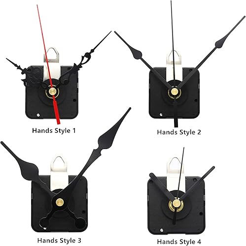 Miniatura 8 de Youngtown 2 movimientos de reloj silencioso de barrido con 4 manecillas de reloj de diferentes tamaños, mecanismo de movimiento de reloj de pared