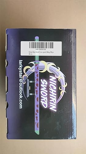 Miniatura 8 de Espada Demon Slayer compatible con Lego, bloque de construcción de espada Kokushibo de 39 pulgadas con vaina y soporte, juego de construcción de