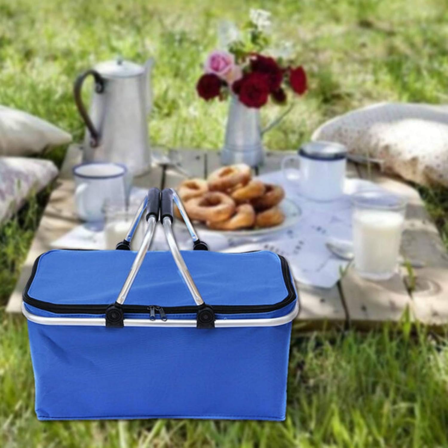 Limaomao Picnic Basket Folding Picnic Basket Portable