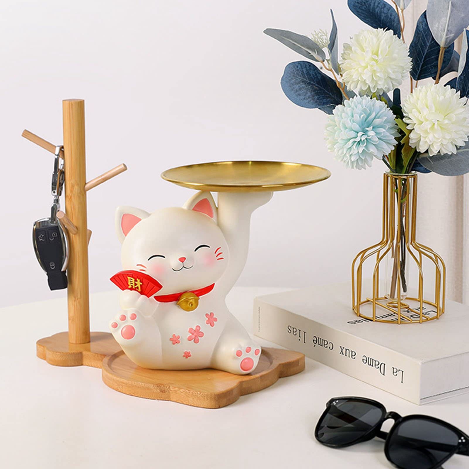 Amazon.com: Wood Key Tray for Entryway Table, Modern Decor Resin