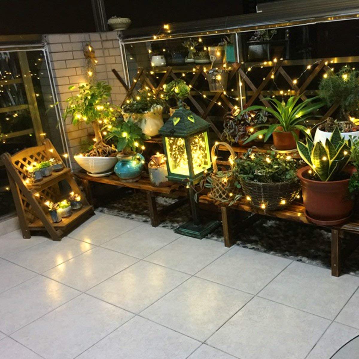 Paquete de 18 Luces de Hadas a batería, 2 m, 20 Luces LED de Alambre Plateado para Decoracion, Bricolaje, Boda, Fiesta, Festival, Halloween, Navidad