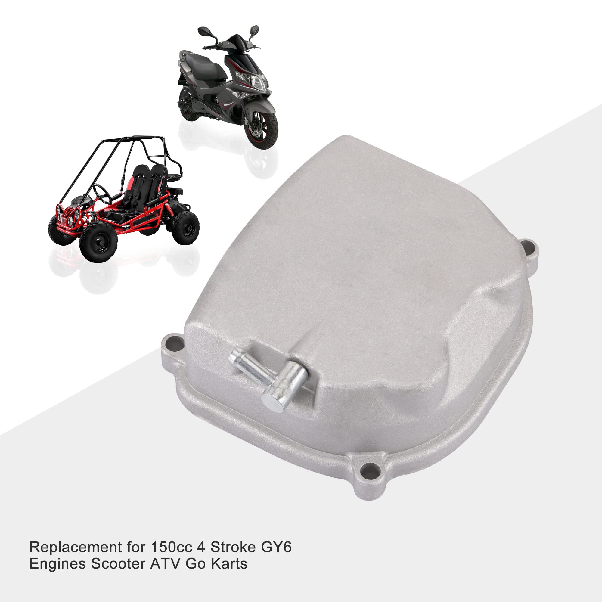 GOOFIT Tapa de válvulas de culata reemplazo para GY6 4 tiempos 125cc 150cc Piezas Scooter chino Motocicleta Repuesto de motor 157QMJ ATV Go Kart Buggy Ciclomotor