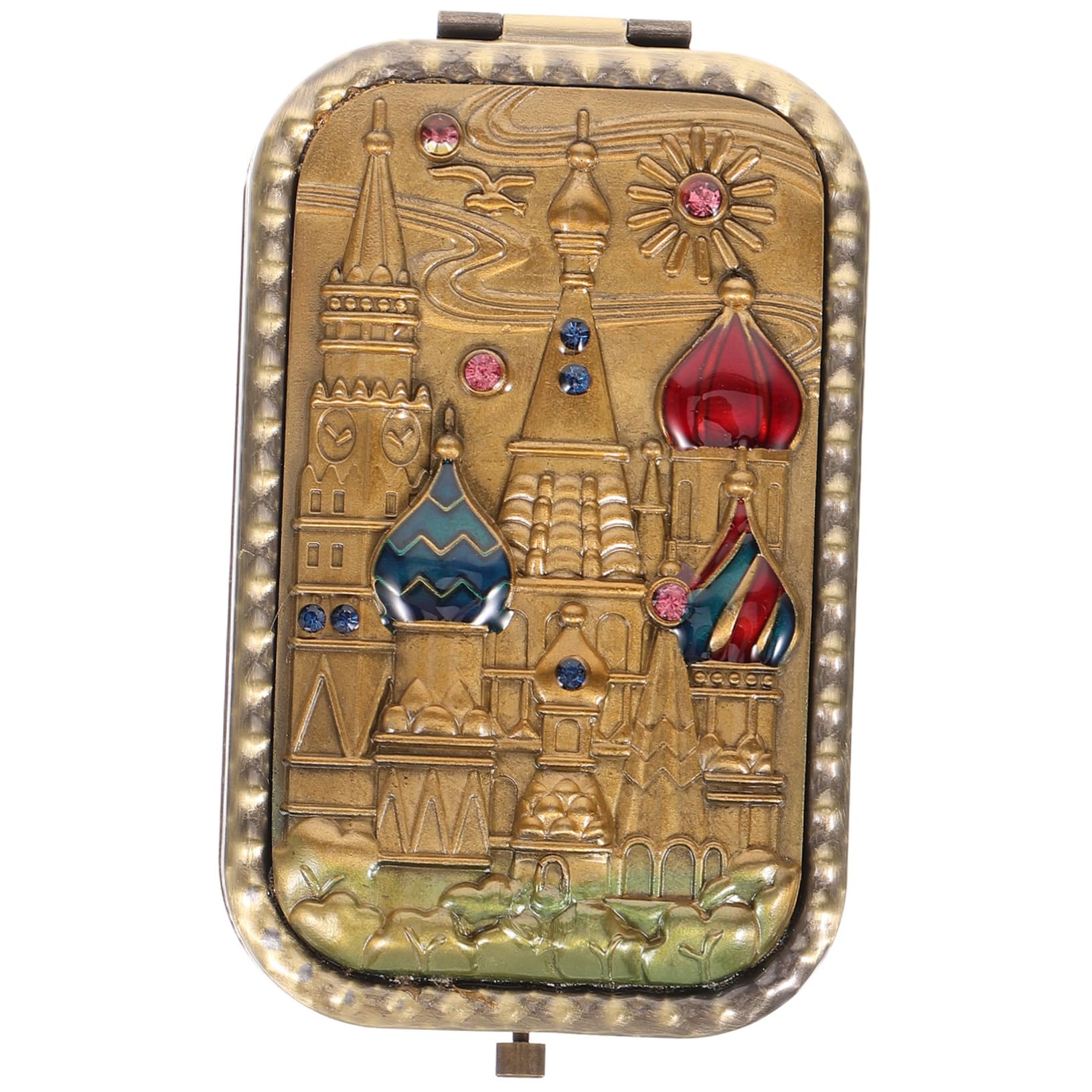 Ipetboom 5 Stück Kosmetikspiegel Schminkspiegel Kosmetikspiegel Klein Leicht Vintage Taschenspiegel Handspiegel Make Up Zusammenklappbar Für Handtaschen Spiegel Taschenspiegel