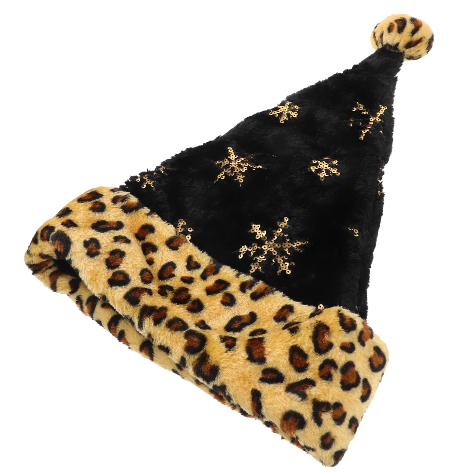 GALPADA Cappello Natalizio Con Stampa Leopardata Berretti Da Uomo Copricapo Simpatico Cappello Di Rana Berretto Caps Di Compleanno Cappelli Di Halloween Peluche