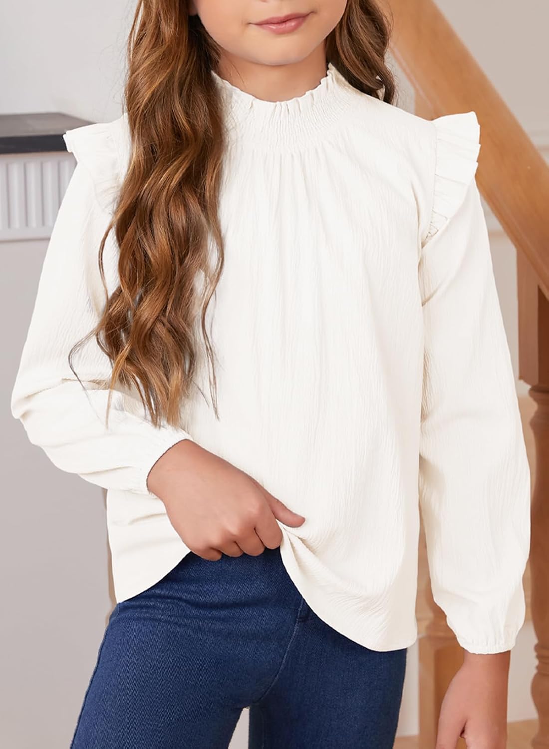 blibean Girl Elegant Tops Semi Formal Blouses Size 6-15 Years - Image 5