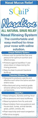 Miniatura 4 de Squip Squip Nasaline Kit de enjuague nasal con 50 paquetes salinos premezclados