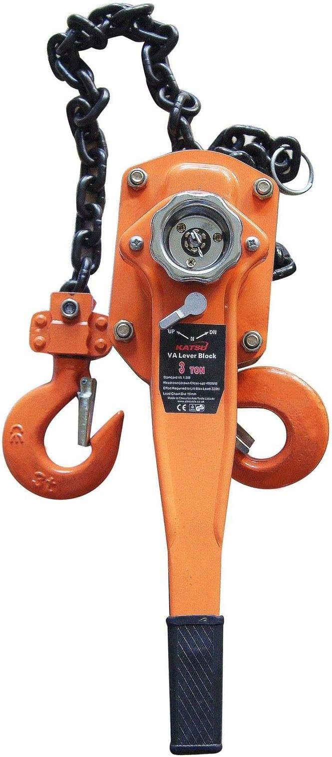 181717 Lever Ratchet Block Chain Hoist Winch For Pulling Lifting 3Ton 3000KG