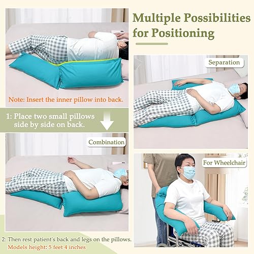 Miniatura 3 de Almohadas de cuña de posicionamiento giratorio para después de la cirugía, almohada de prevención de llagas en cama, posicionadores médicos para el