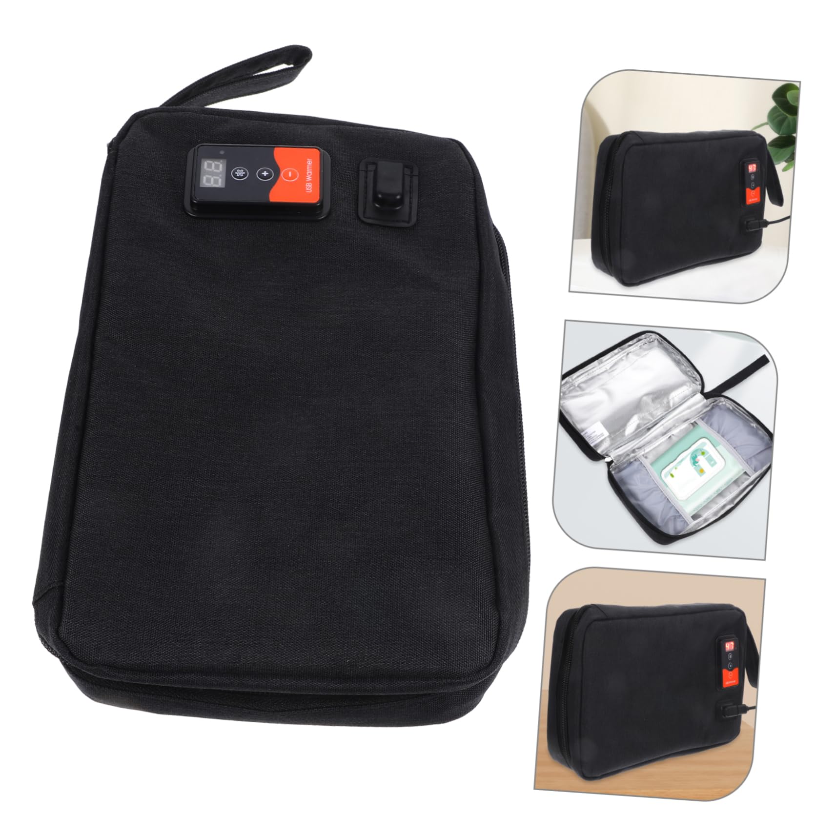 Hemobllo Scaldasalviette per Ragazzo Ragazza Ragazza e Pannolini Portatile USB Dispenser per Salviette Calde e Umide Mantenendo Temperatura Costante e Prevenendo Perdita di Umidità
