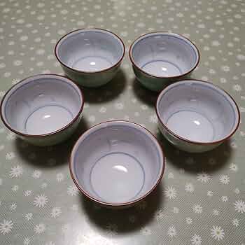 Amazon.co.jp: 有田焼 幸山窯 幸太郎 湯呑み茶碗蒸 5客セット