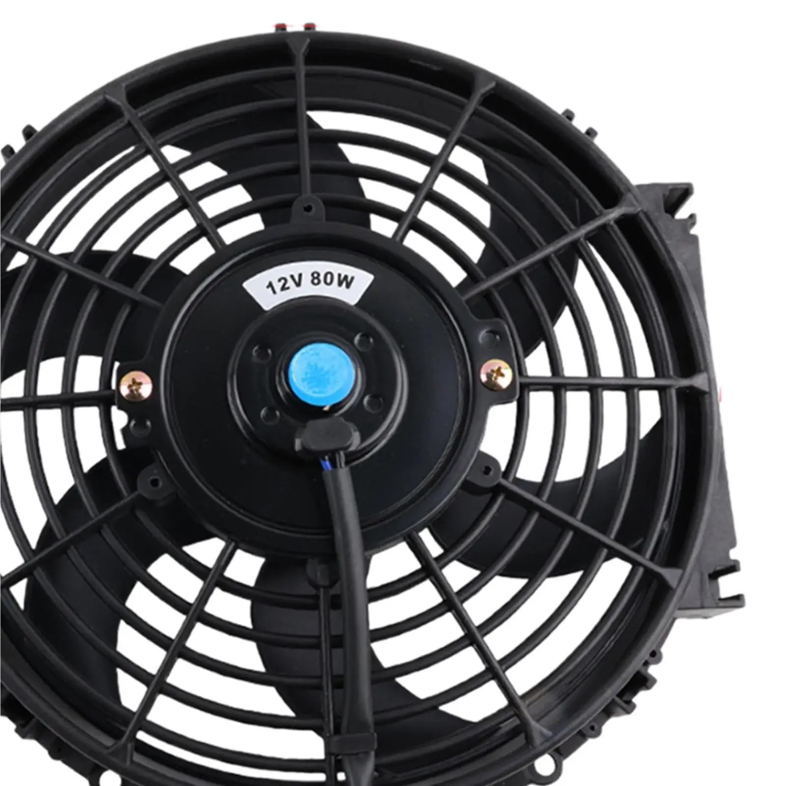 Wspornik radiatora Wentylator Chłodnicy Silnika Samochody Klimatyzacja Naprawa Zakrzywione Łopatki Uniwersalne Akcesoria Część Chłodnica Chłodzenie(12inch 12V80W)