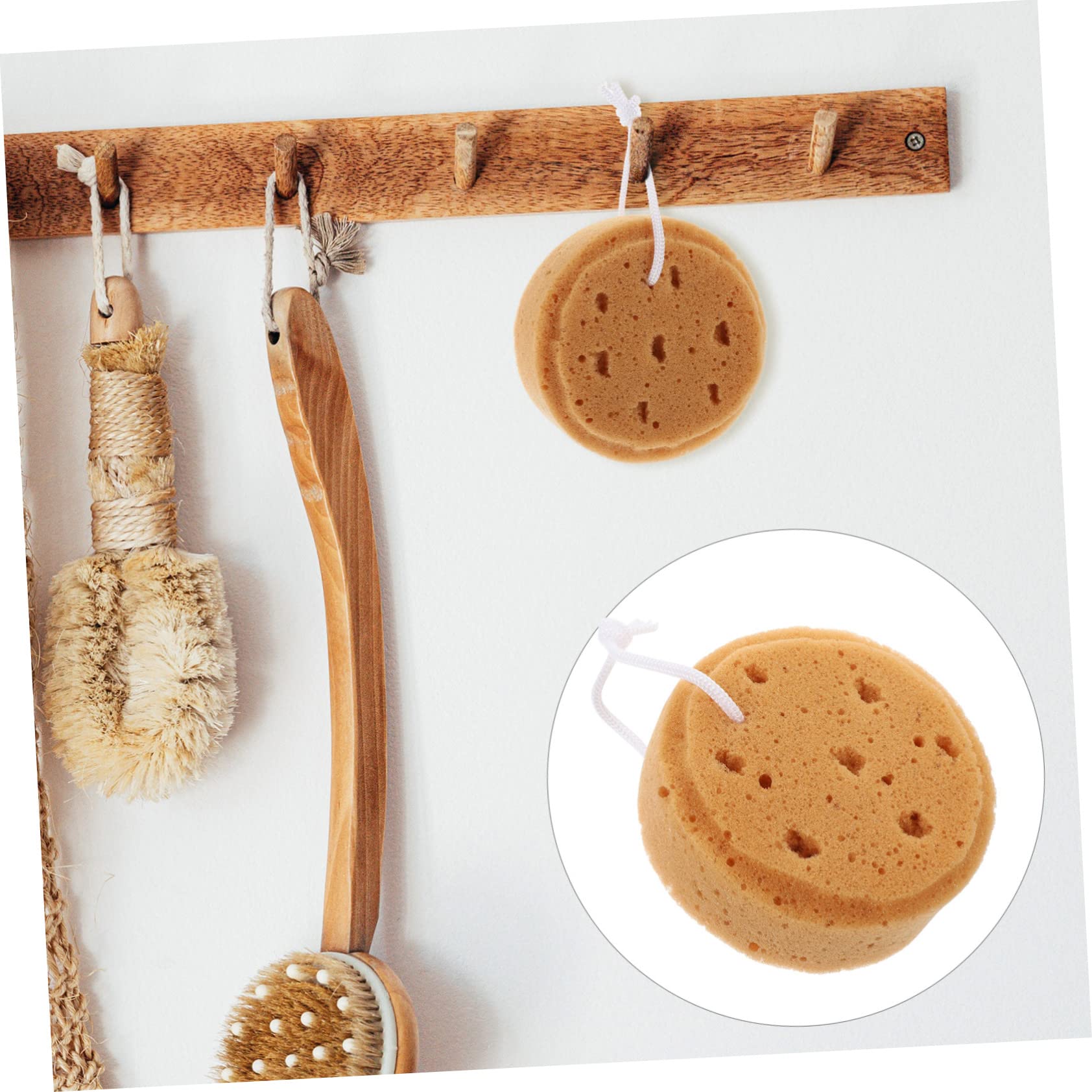 minkissy 20piezas Esponjas De Baño Redondas Exfoliantes y Suaves Para Esponjas De Loofah Para Cuerpo Agradables Al Tacto y Diseño Práctico Para Adultos