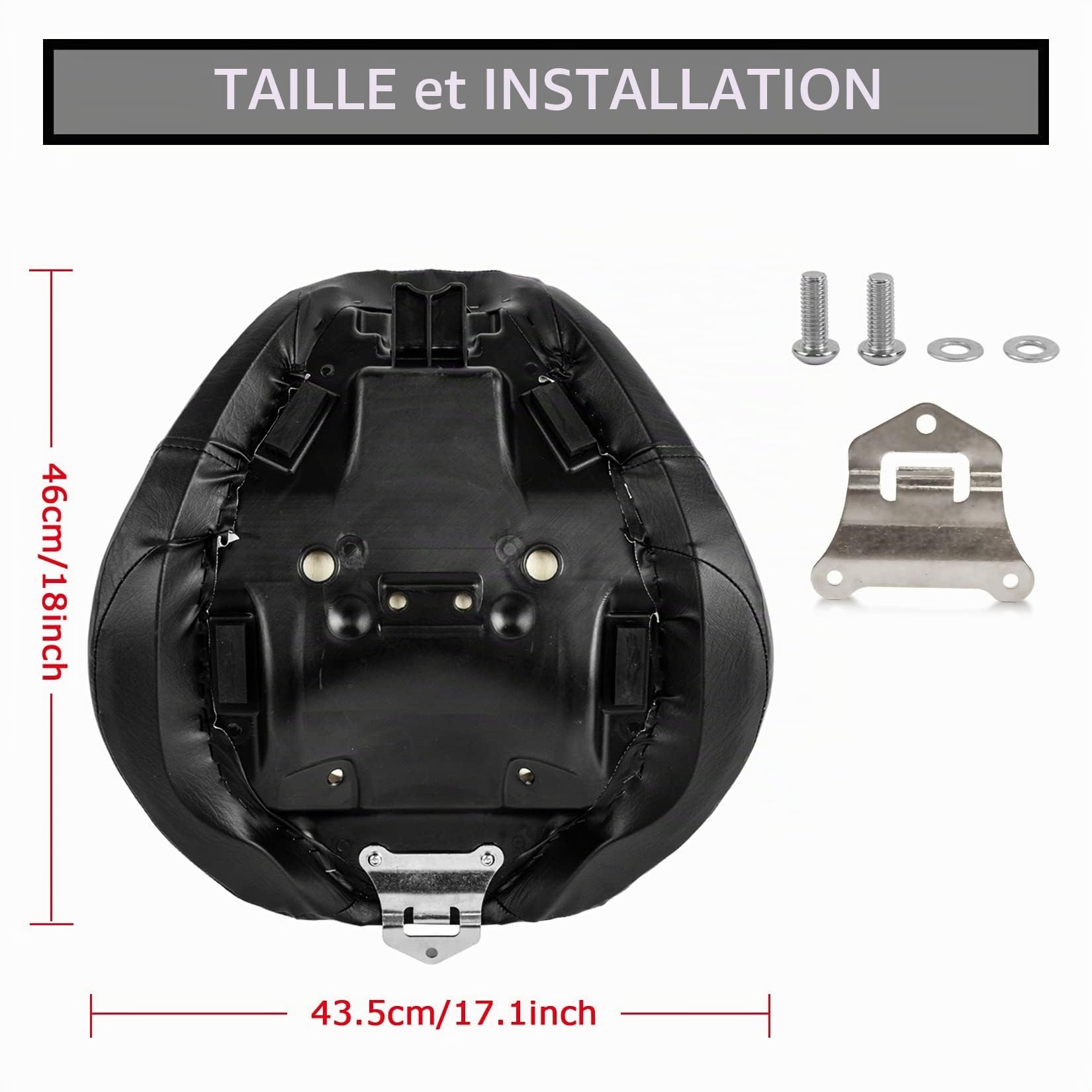Moto Assise Cuir Confortable Pad Banquette Avant Siège Coussin de siège Pour Shadow ACE VT750 1998-2003