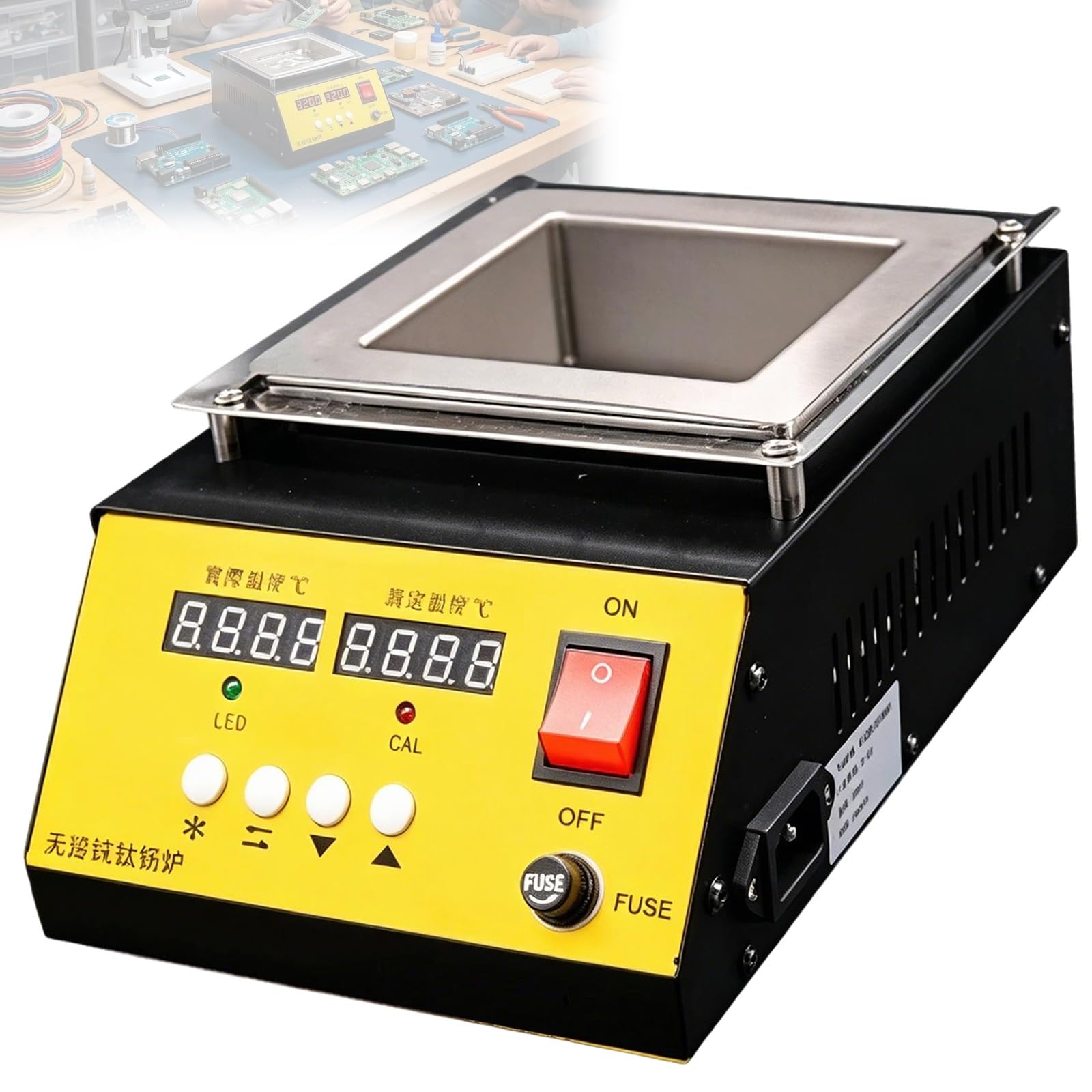 Horno eléctrico para soldar componentes en talleres electrónicos de 800W
