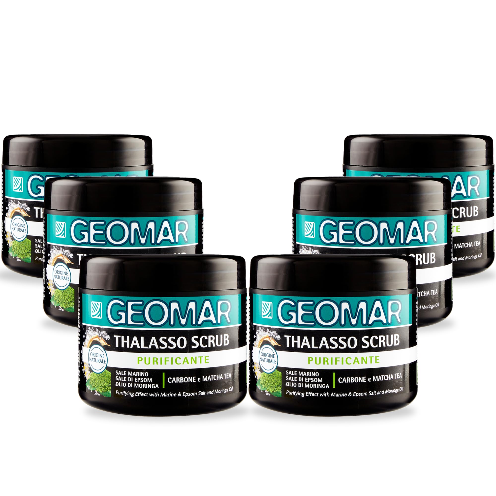 GEOMAR | Thalasso Exfoliante Purificante, Paquete de 6 x 600 g