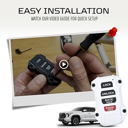 Miniatura 8 de AJT DESIGN Funda de repuesto para llavero para Toyota Tundra 2022+ - Hecho a medida en Estados Unidos - Blanco