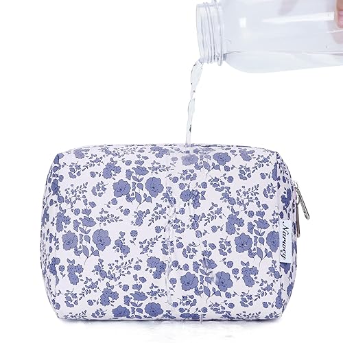 Miniatura 67 de Narwey Cute Cheetah Makeup Bag Travel Cosmetic Bag Organizer Toiletry Bag Make Up Bags with Compartments for Women Girls (Large, Black Leopard)