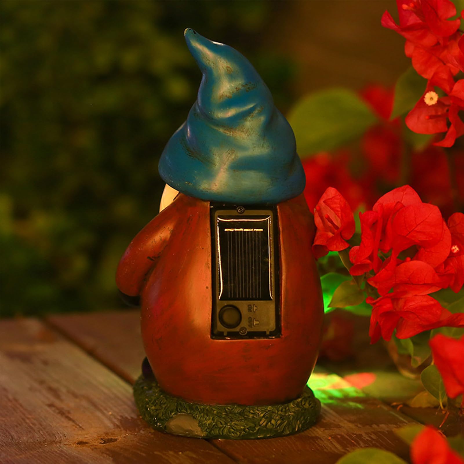 Gnomos Solares Luces para Exterior Jardín, Estatuas De Gnomos De Jardín, Decoración Impermeable con Figuras Luminosas para Porche Y Jardín Trasero