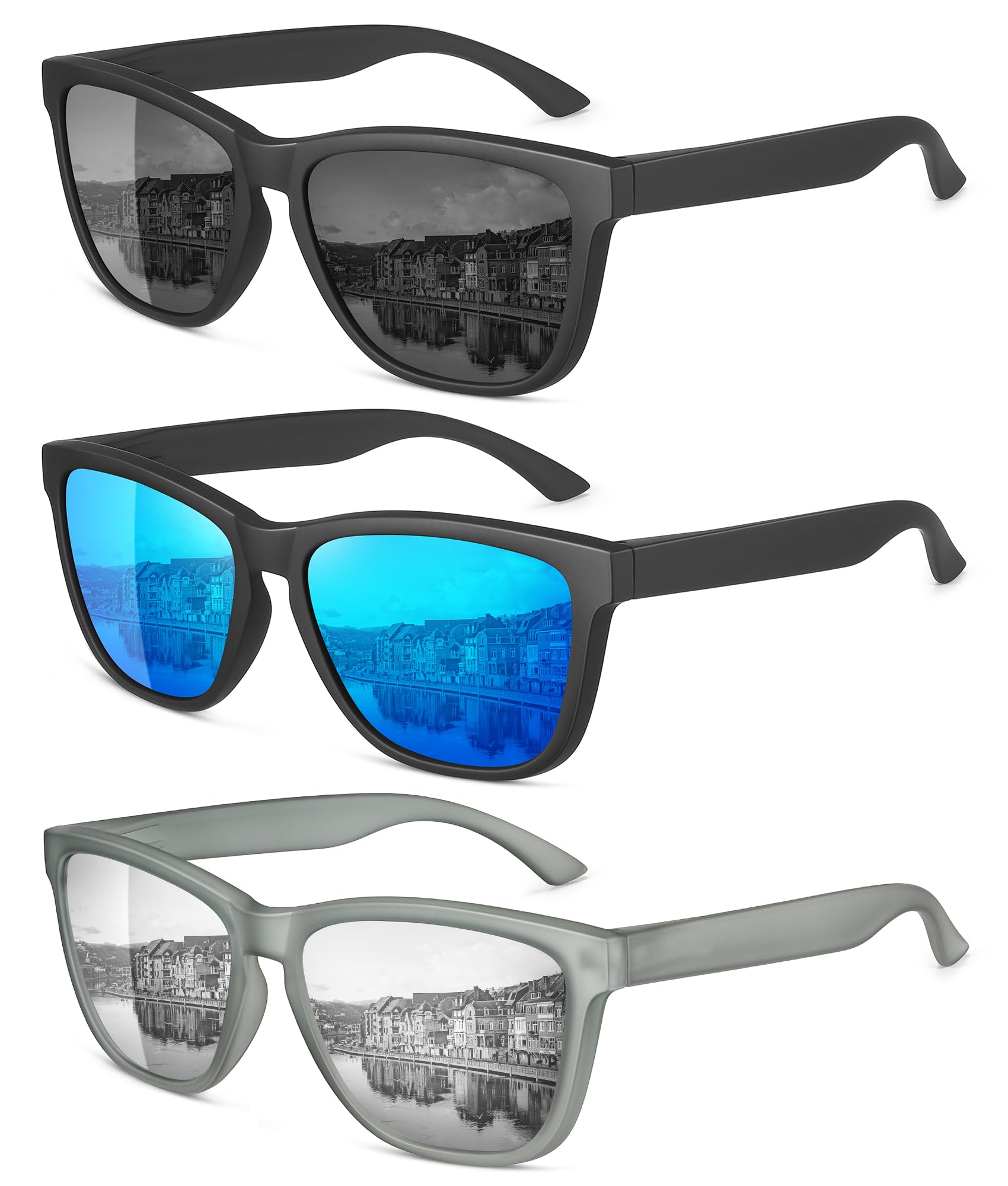 MEETSUN Polarized Sunglasses for Men,Sun Glasses with UV Protection for Driving Fishing