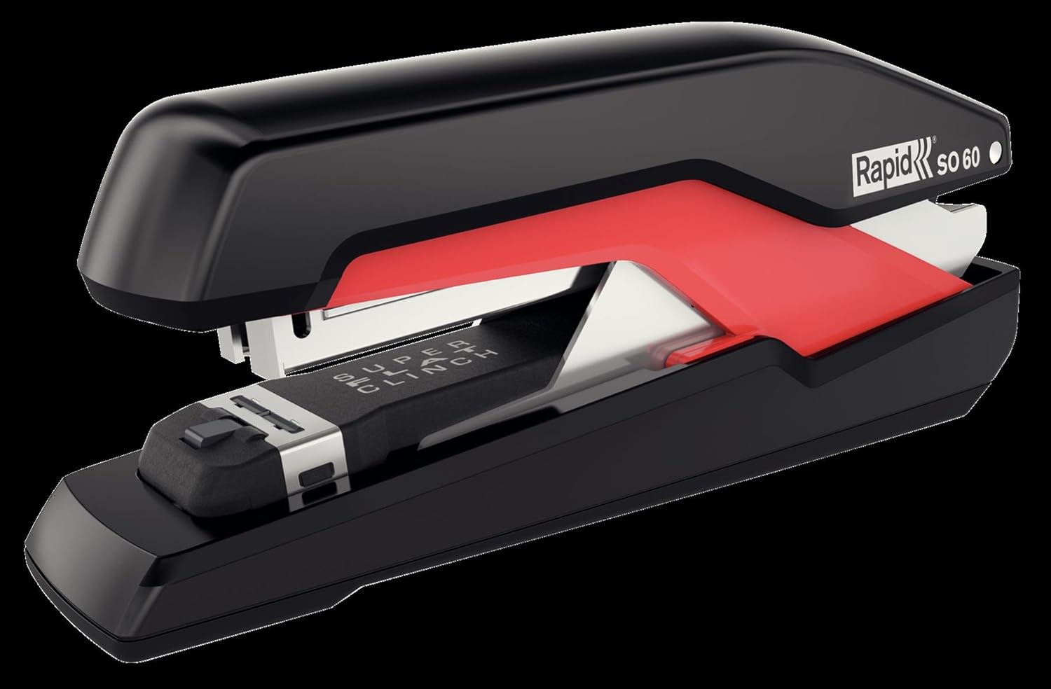 Rapid Supreme Omnipress SO30c Half Strip Stapler, 30 Sheet Capacity, Compact Design, Low Effort Stapling, Includes Staples, Black/Grey, 5000549