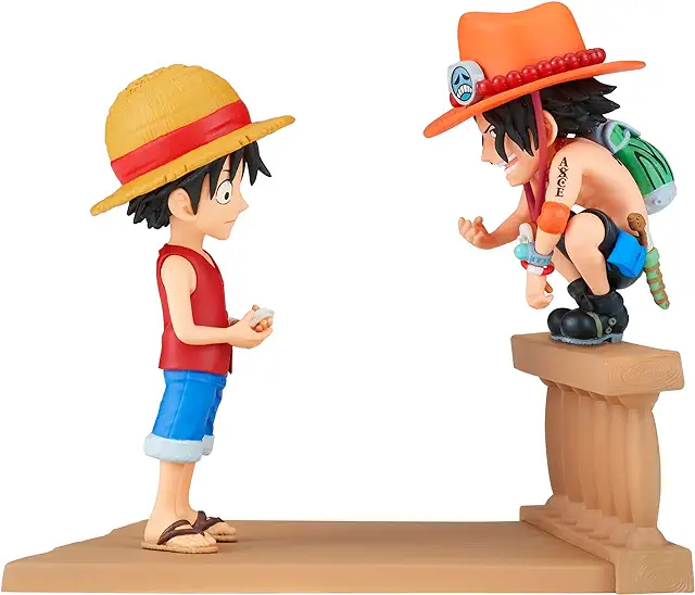 Figurine Ace One Piece - Monkey D. Luffy & Portgas D. Ace Banpresto 8 cm