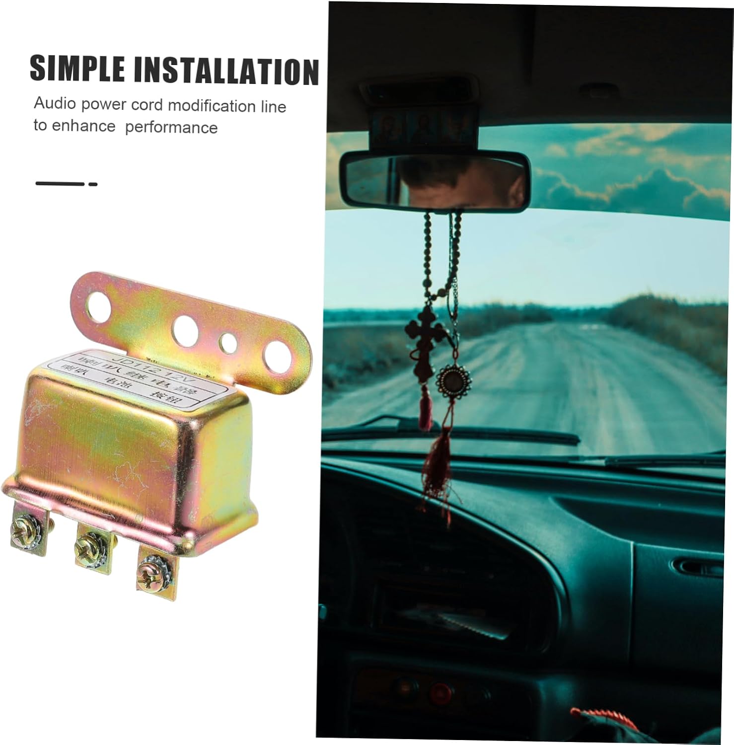 12V Replacement Car Horn Relay for Truck Durable Automotive Horn Relay with Simple Installation for Improved Vehicle Safety Fit for Various Driving Conditions