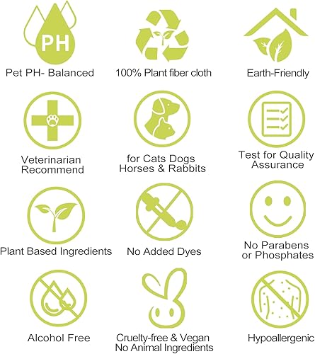 Miniatura 7 de DR.EASY Toallitas multiusos para mascotas 100 unidades ingredientes a base de plantas para limpieza de patas, cuerpo, nariz y traseros, eliminar la