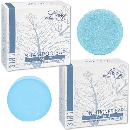 Miniatura 10 de Tea Tree Mint - Juego de champú y acondicionador en barra - 1 barra de champú sin sulfato (2.16 onzas), 1 barra de acondicionador profunda (1.76