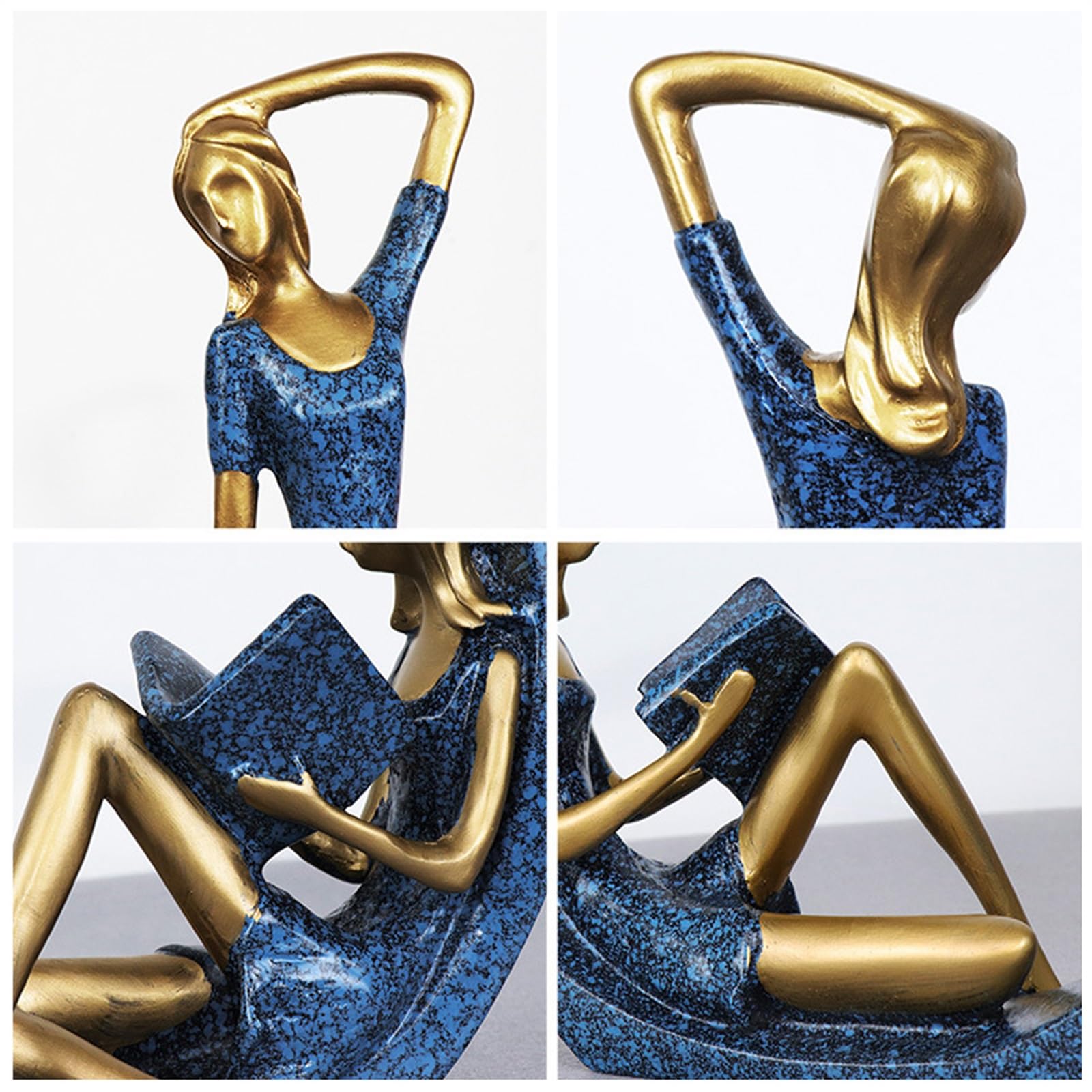 dekoracja do domu Czytanie dziewczyna statua Ornament na pulpicie biuro sypialnia salon posągi figurka dekoracyjna