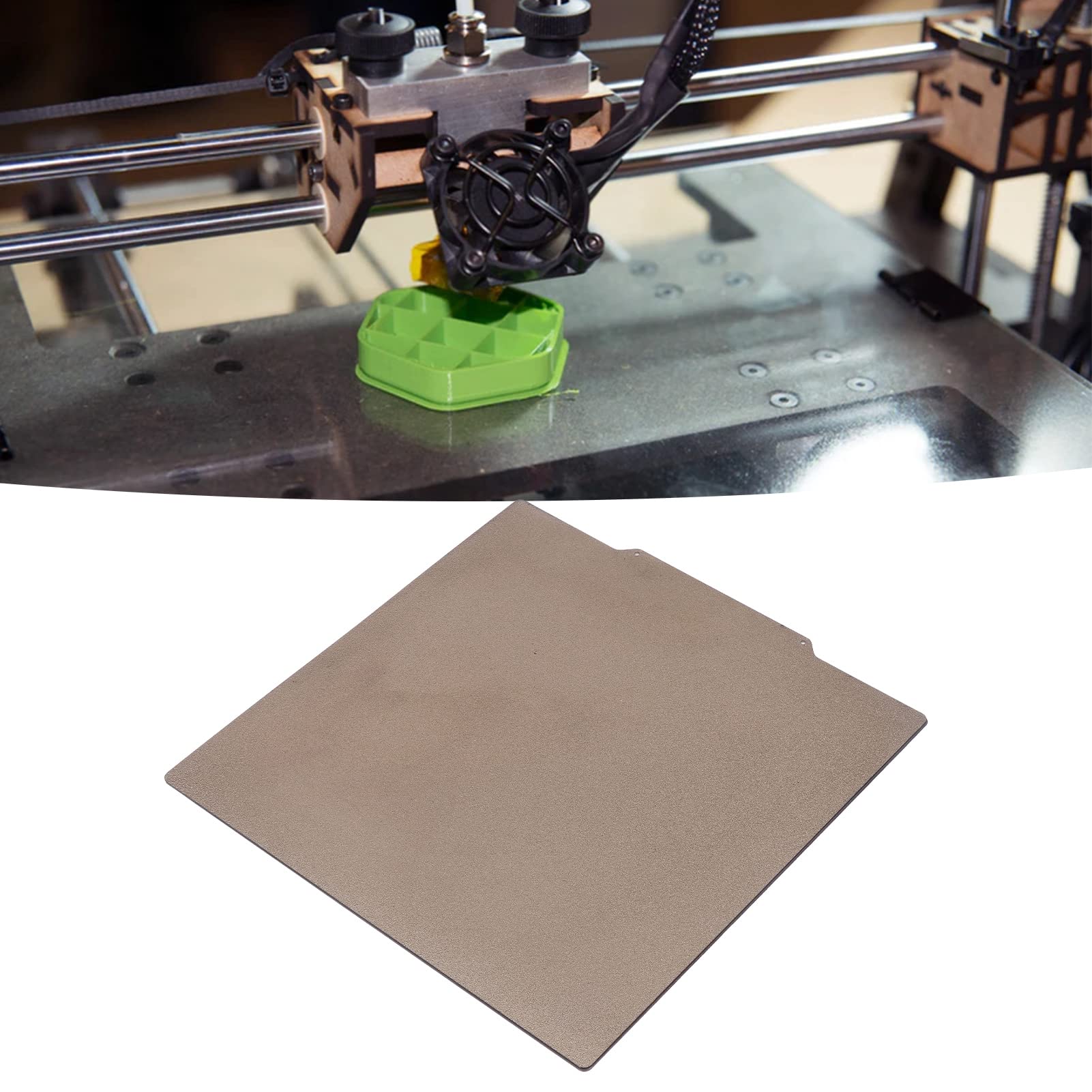 310x310mm Flexible Spring Steel Plate with PEI Surface, Print Bed for 3D Printer