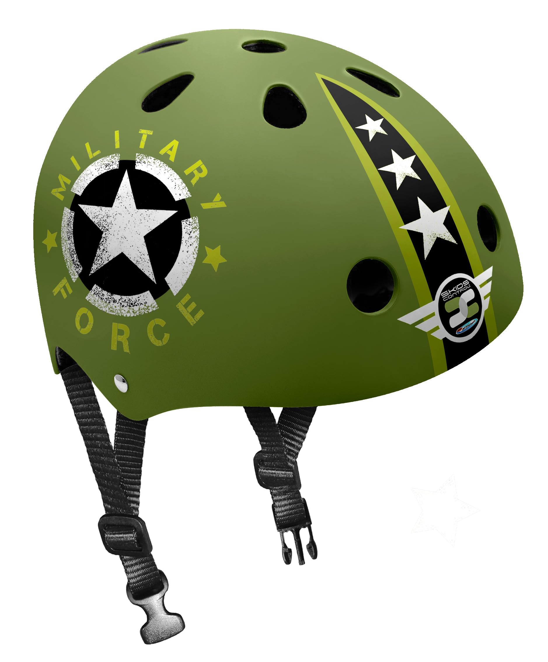 STAMP - Skate helmet with adjustable waist settings (approx. 54-60 cm) - Skids Control Military