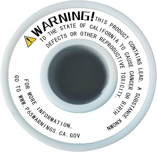 Miniatura 6 de Soldadura 6040 para vitrales, carrete de 1 libra, diámetro 18 "(3.0 mm), suministros de vitrales de plomo de estaño