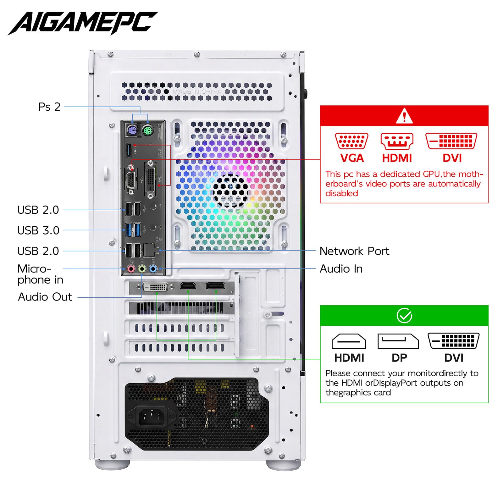 Amazon.com: AIGAMEPC Gaming PC Desktop Computer, Intel Core i7 up