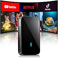 Adattatore CarPlay Wireless, AI Box Android Auto Wireless con Doppio Wi