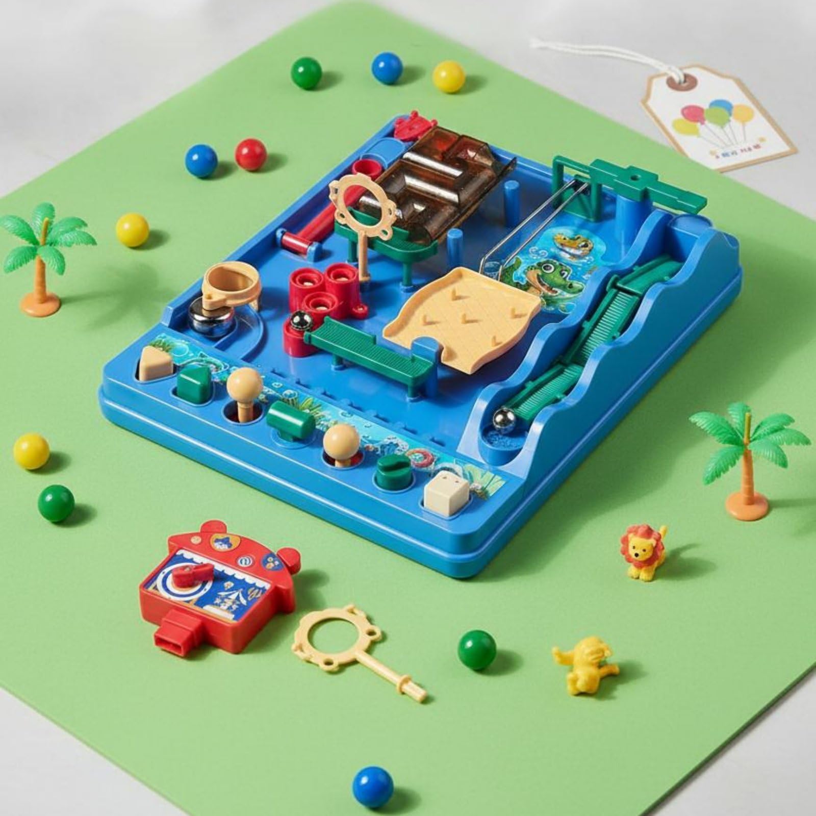 Gioco di Percorso con Biglie Atossico Giocattolo Creativo per Bambini, Casa, Water Adventure