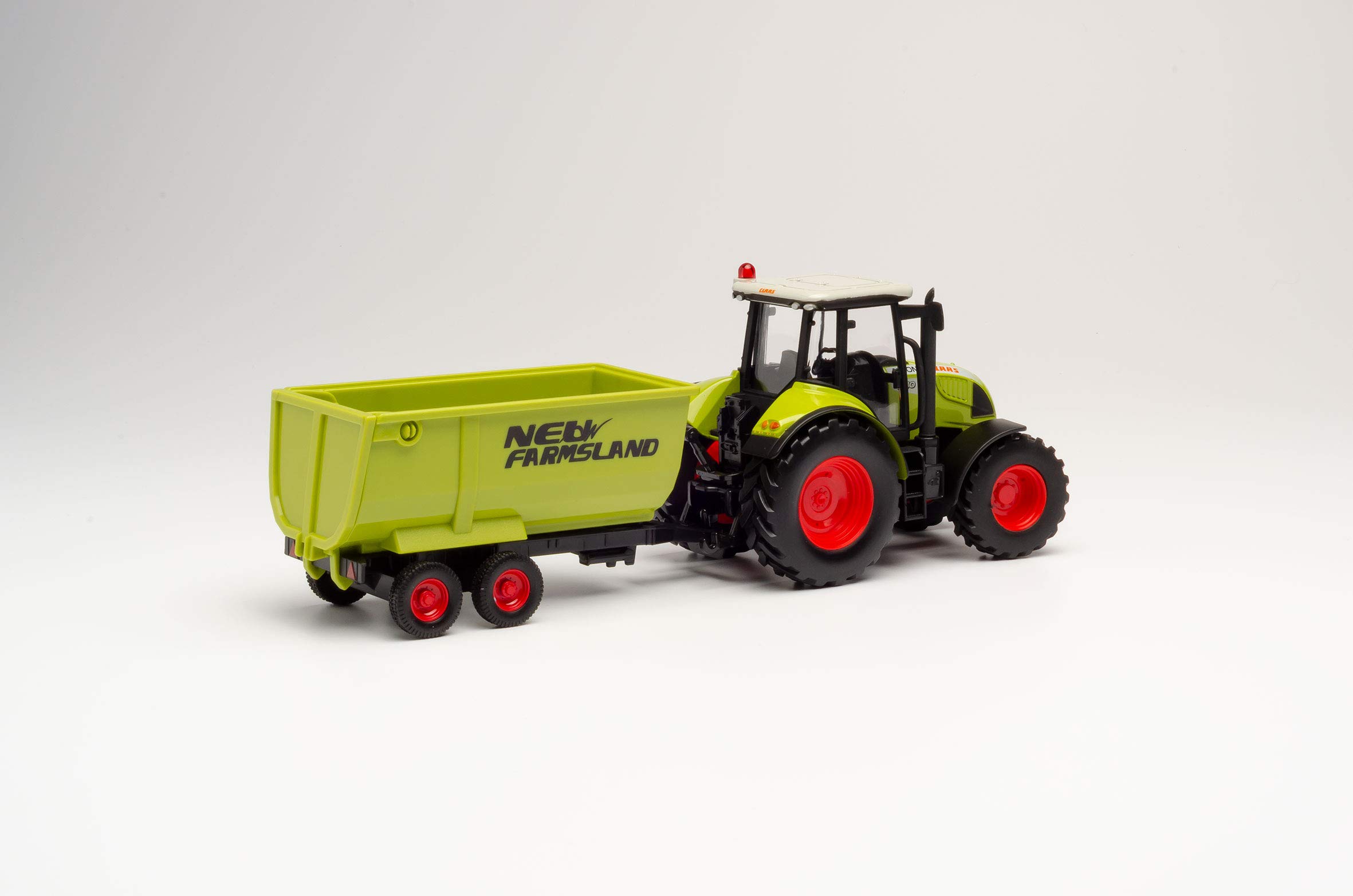 Herpa 84184015 CLAAS Arion 540 Kippanhänger Traktor/Bulldog zum Spielen und als Geschenk, Mehrfarbig