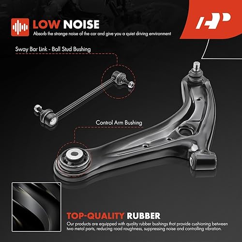 Miniatura 6 de A-Premium Kit de suspensión delantera, brazo de control inferior, barra estabilizadora delantera, compatible con Mazda 2 2011 2012 2013 2014