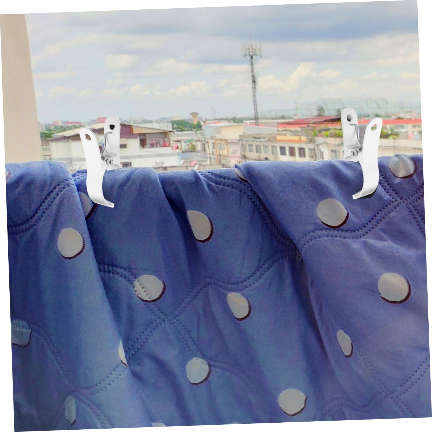 6piezas Clips De Ropa Antideslizantes y Resistente Al Viento para Secar Ropa Toallas y Mantas Clips Multiusos De Aleación De